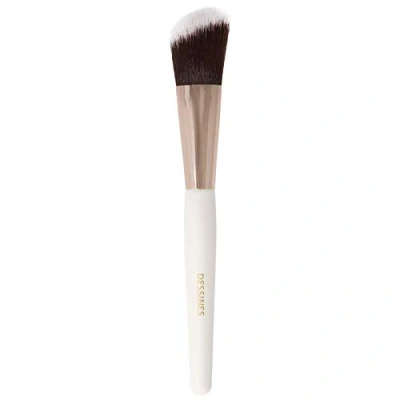 Abbildung von DESSINES MakeUp Pinsel, Vegan Profi Pinsel aus Naturholzgriff (TU 778, Cremeweiss)