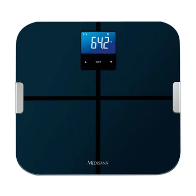 Abbildung von Medisana Körper Analyse Waage BS 440, misst Körperwerte &amp; sendet Daten via Bluetooth zu VitaDock+