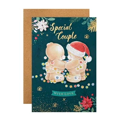 Abbildung von Hallmark Weihnachtskarte für Paare süßes festliches Forever Friends Design