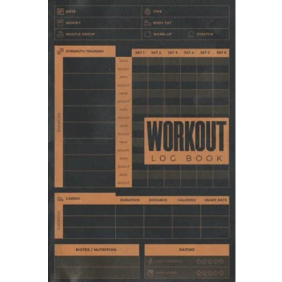Abbildung von Workout Log Book: A Fitness Tracker And Exercise Book For Weight Lifting Cardio Planner Gym Notebook Men Women Weightlifting Journal Logbook