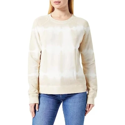 Abbildung von camel active MIT TIE DYE Effek Sweatshirt, Damen, Größe: Small, Bisquit batik