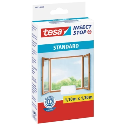 Abbildung von tesa Fliegengitter Gewebe Insect Stop STANDARD für Fenster 1 m x 1,3