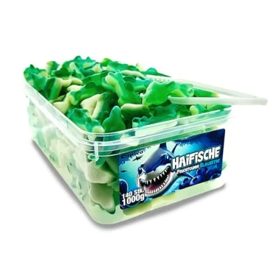 Abbildung von Capico Haifische Fruchtgummi (1000g) in Dose, Halal