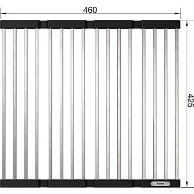 Abbildung von Blanco Dekomatte, Zubehör für Becken bis 400 mm Breite, 1 tlg., Klappmatte 460 x 425