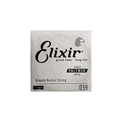 Abbildung von Elixir® Saiten 80/20 Bronze Akustikgitarre Einzelsaite mit POLYWEB® Beschichtung (.059)