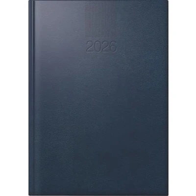 Abbildung von rido/idé Buchkalender Mod. ROMA 1 2026 A5, Kunststoff, dunkelblau