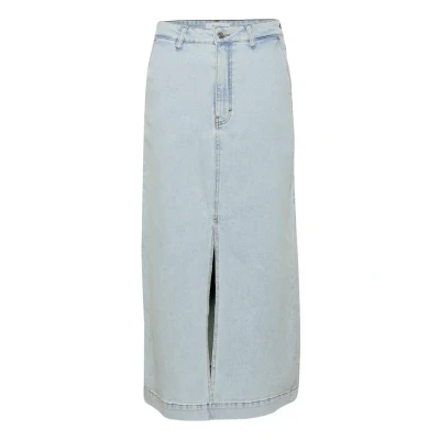 Abbildung von Part Two Caliahpw Alinienrock, Damen, Größe: 40, Light blue denim