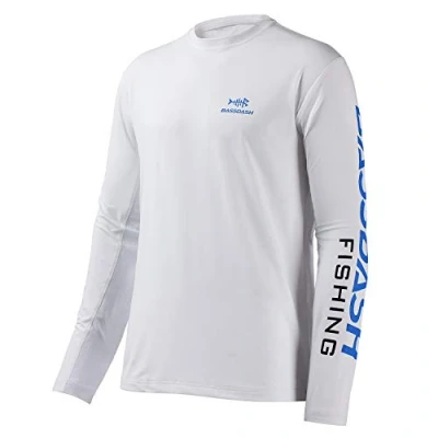 Abbildung von Bassdash Angeln T Shirt Fishing Langarm Wasser UPF 50+ Rashguard Angelbekleidung UV Sonnenschutz