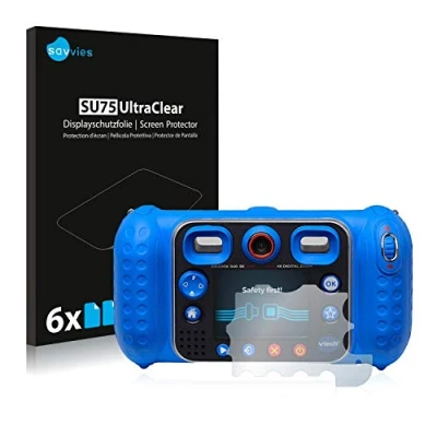 Abbildung von Savvies 6 Stück Schutzfolie für Vtech Kidizoom Duo DX Displayschutz Folie Ultra Transparent
