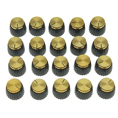 Abbildung von kaish 20 Gitarre AMP Verstärker Push auf Knöpfe Schwarz W/Gold Gap für Marshall