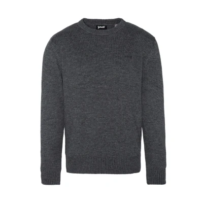 Abbildung von Schott PULL COL ROND Strickpullover, Herren, Größe: XL, Anthracite
