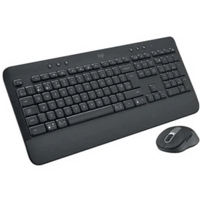 Abbildung von Logitech 920 011001 Kabellose Tastatur und Maus, Schwarz, Azerty Französisch