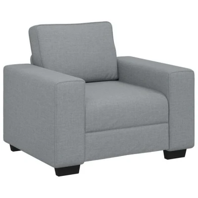 Abbildung von vidaXL Sofa Sessel Hellgrau 60 cm Stoff