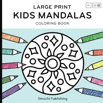 Abbildung von Kids Mandalas Coloring Book: Large Print Book for Kids: Simple, Big, Bold &amp; Easy Designs