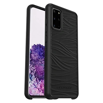 Abbildung von LifeProof Wake Hülle für Samsung Galaxy S20+, stoßfest, Sturzschutz bis 2 Meter, schlanke schützende Hülle, Nachhaltig hergestellt aus recyceltem Ozeanplastik, Schwarz