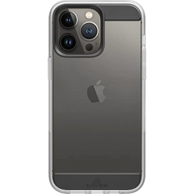 Abbildung von Black Rock Hülle Air Robust Case Passend für Apple iPhone 14 Pro Max I Handyhülle, Transparent, Durchsichtig, Dünn (Schwarz)
