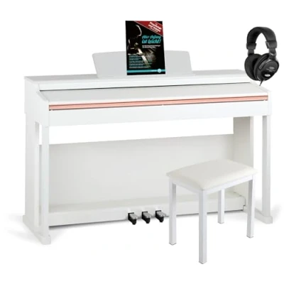 Abbildung von McGrey Digitalpiano DP 19 E Piano Set Einsteigerpiano Zahlreiche Funktionen (Sparset inklusive Klavierbank, Kopfhörer und Klavierschule), 88 gewichtete Tasten mit Hammermechanik Anschlagdynamik