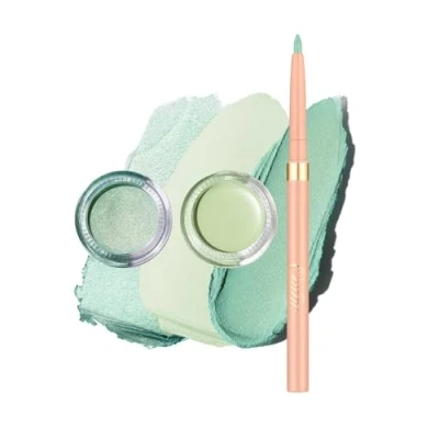 Abbildung von Oulac Matte Lidschatten &amp; Eyeliner Set Wasserfest und Primer Feine Textur Hält 16 Stunden + Schnell Trocknend Wischfeste Oberfläche Vegan