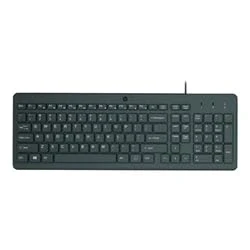 Abbildung von HP 150 Tastatur mit Kabel, 12 Tastenkombinationen Fn Taste, numerische Tastatur, schwarz