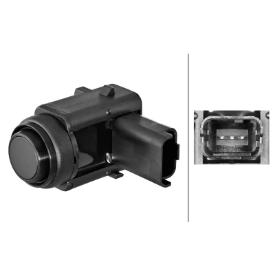 Abbildung von HELLA 6PX 358 270 531 Parksensoren hinten Ultraschallsensor PEUGEOT: 407 SW, Limousine