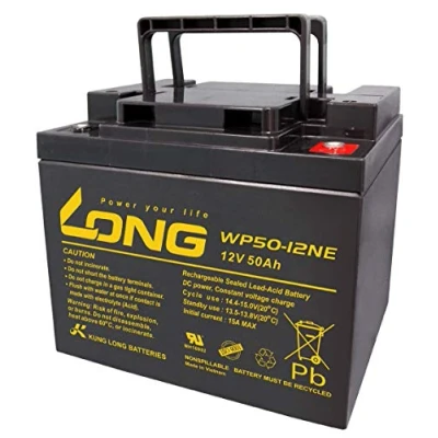 Abbildung von 1x AGM 12V / 50Ah Blei Akku WP50 12NE zyklenfest kompatibel MP50 12C, 12LCP 50, REC50 12I