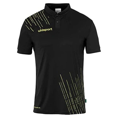 Abbildung von uhlsport Herren Score 26 Poly Poloshirt Und Jungs Sport Polo, Schwarz/Limonengelb, 4XL EU