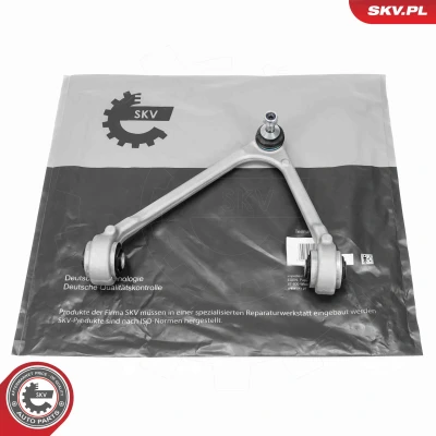 Abbildung von ESEN SKV 69SKV387 Querlenker mit Gummilager, Kugelgelenken, ohne Lager Vorderachse oben, links Aluminium 12,1mm JAGUAR: XJ Limousine