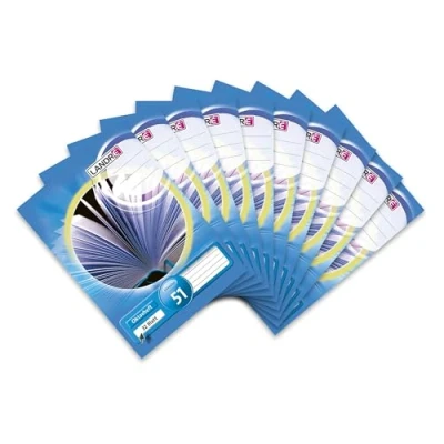 Abbildung von Landré Oktavheft A6 liniert, Lineatur 51, 32 Blatt, 70 g/m², blau, 10 Stück