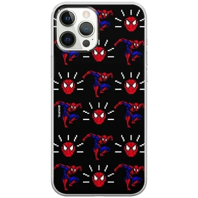 Abbildung von ERT GROUP Handyhülle für iPhone 12 PRO MAX Original und offiziell Lizenziertes Marvel Muster Spider Man 025 optimal an die Form des Handy angepasst, hülle aus TPU