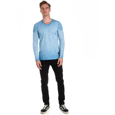 Abbildung von Rusty Neal Langarmshirt, Herren, Größe: Large, Petrol