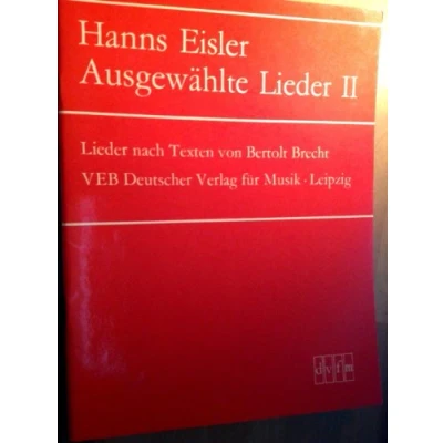 Abbildung von Ausgewählte Lieder für Singstimme und Klavier Heft 2: nach Texten von B. Brecht (DV 9082)