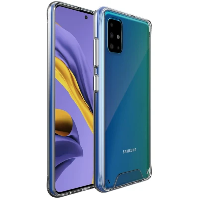Abbildung von Samsung Galaxy A51 Hülle Kunststoff Accezz Hard Case/Backcover Handyhülle Transparent Shockproof/Stoßfest