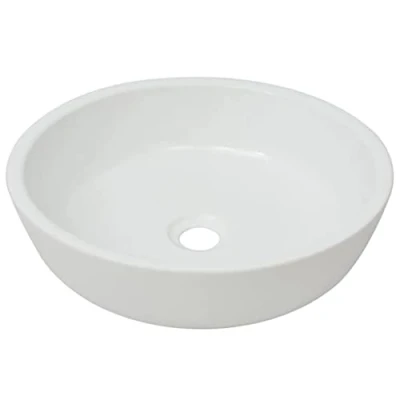 Abbildung von vidaXL Waschbecken Rund Keramik Weiß 42 x 12 cm