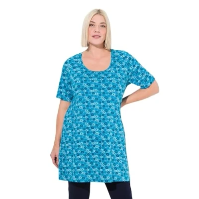 Abbildung von Ulla Popken Bluse, Damen, Größe: 58/60, Aqua