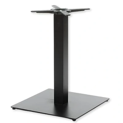 Abbildung von Dublino Tischgestell Tischbein schwarz Premium Metall PJ7094 Esstisch Höhe 73 cm 23 kg Bodenplatte 55x55 max. Tischplattengröße 100x100 / Ø 120