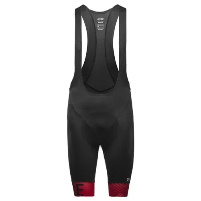 Abbildung von GORE WEAR Herren C5 Opti Kurze Trägerhose, Black/Red, XXL EU