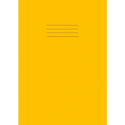 Abbildung von Maths Exercise Book A4 10mm: 10 mm Squares/Squared/Quad/Grid Ruled School Notebook, 100 Pages, 90gsm Paper, 210mm x 297mm Yellow cover