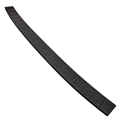 Abbildung von Aroba AR1172LF PB Ladekantenschutz Extra Lang 133,5cm kompatibel mit Volkswagen T6.1 ab BJ. 10.2019&gt; passgenau Abkantung Edelstahl Schwarz Pulverbeschichtet