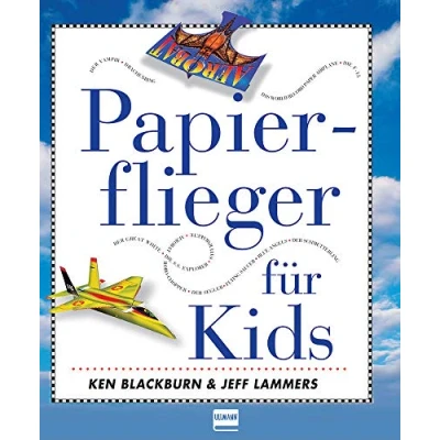 Abbildung von Papierflieger für Kids: enthält 16 große bunte Modellvorlagen