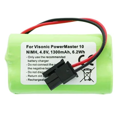 Abbildung von Akku passend für Visonic PowerMaster 10 NiMH GP130AAM4YMX 4,8 Volt 1300mAh, max. 6,2Wh