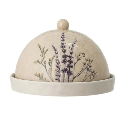 Abbildung von Bloomingville Butterdose Bea, Farbe Natur, Handgefertigt, Maße
