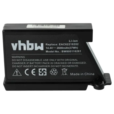 Abbildung von vhbw Li Ion Akku 2600mAh (14.4V) kompatibel mit Saugroboter Home Cleaner Heimroboter LG HomBot VR6171LVM, VR6260, VR62601LV, VR62601LVM, VR6260LV