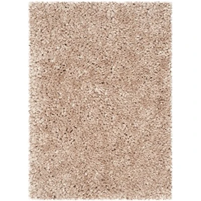 Abbildung von SAFAVIEH Zottelig Teppich für Wohnzimmer, Esszimmer, Schlafzimmer Popcorn Shag Collection, Hoher Flor, Beige, 61 X 91 cm