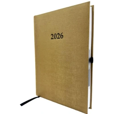 Abbildung von Buchkalender Chefplaner A5 1 Tag Seite auch sonntags (2026 gold metallic)