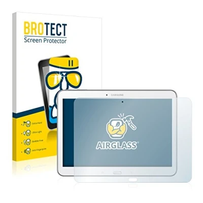 Abbildung von BROTECT Schutzglas für Samsung Galaxy Tab 4 10.1 SM T535 Schutzfolie Panzer Folie Glas [Extrem Kratzfest 9H, Anti Fingerprint, Ultra Transparent]