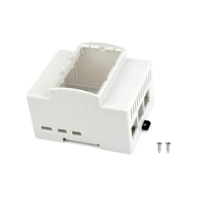 Abbildung von Gehäuse für Raspberry Pi 5, DIN Schiene ABS Kompatibel mit Hats PoE HAT (F), RS485 CAN etc. Klares Oberes Fenster, Großer Innenraum, Injection Moduling