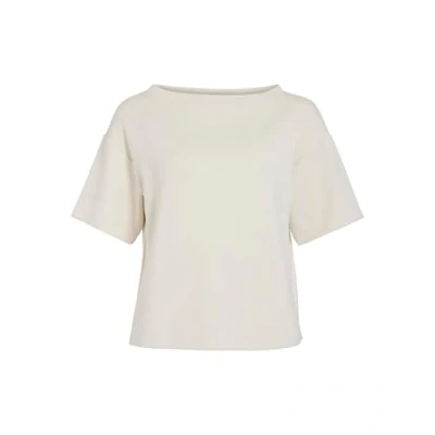 Abbildung von VILA MIT Kurzen ÄRMELN Ubootausschnitt Tshirt basic, Damen, Größe: Large, Birch