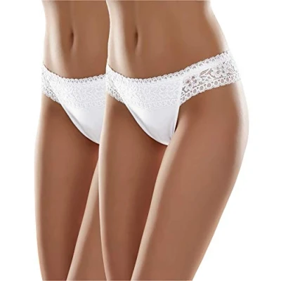Abbildung von Merry Style Damen Slip MSGAB140 ((2Pack) Weiß, 38 (Herstellergröße: M))