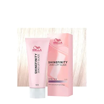 Abbildung von WELLA PROFESSIONALS Shinefinity Toffee Milk 09/13 Sehr Hellblond Golden Ash 60ml Demi permanente Coloration, 1