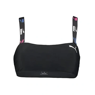 Abbildung von PUMA Damen Bandeau Bikini Top, Black Combo, XS EU